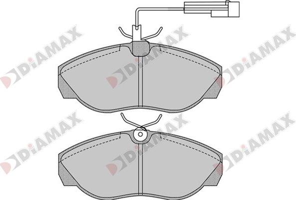 Diamax N09866 - Kit de plaquettes de frein, frein à disque cwaw.fr