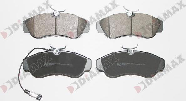 Diamax N09867 - Kit de plaquettes de frein, frein à disque cwaw.fr