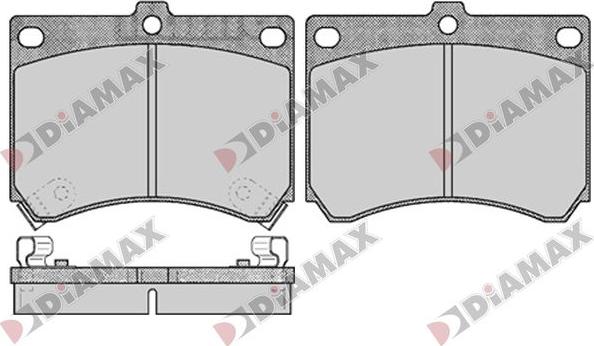 Diamax N09804 - Kit de plaquettes de frein, frein à disque cwaw.fr