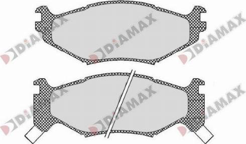 Diamax N09800 - Kit de plaquettes de frein, frein à disque cwaw.fr