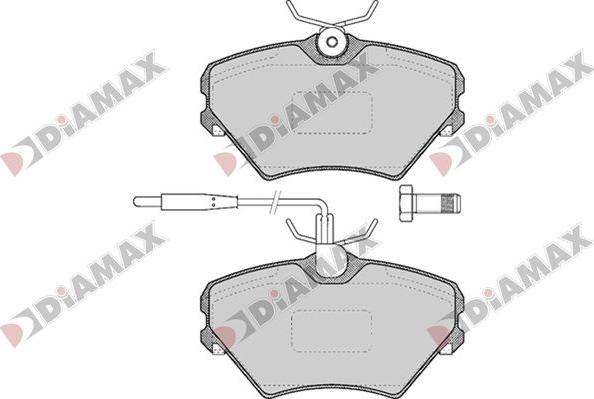 Diamax N09802 - Kit de plaquettes de frein, frein à disque cwaw.fr