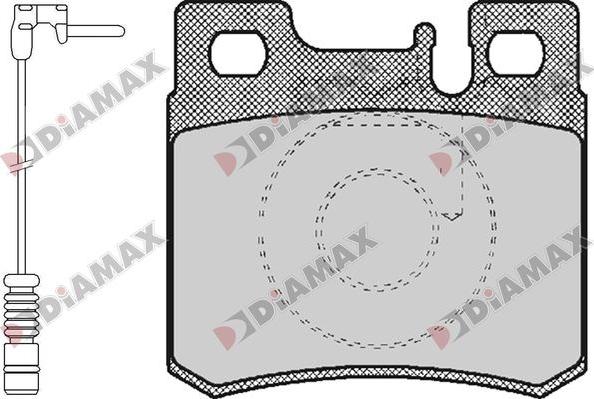 Diamax N09819A - Kit de plaquettes de frein, frein à disque cwaw.fr