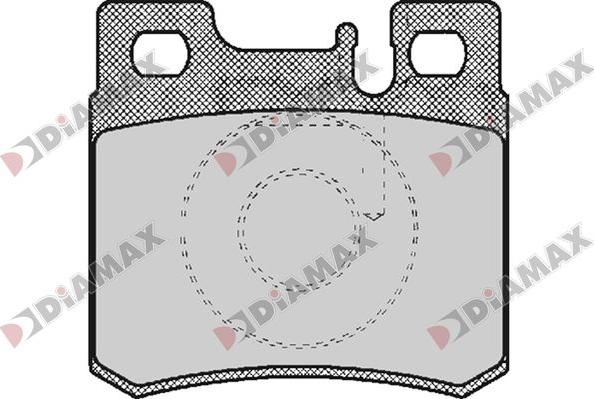 Diamax N09819 - Kit de plaquettes de frein, frein à disque cwaw.fr