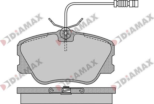 Diamax N09814 - Kit de plaquettes de frein, frein à disque cwaw.fr