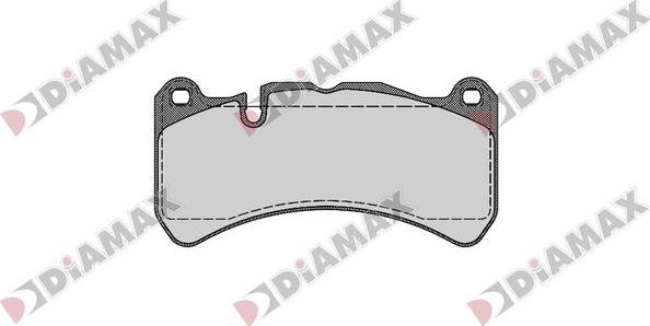 Diamax N09816 - Kit de plaquettes de frein, frein à disque cwaw.fr