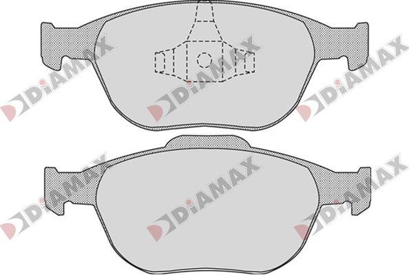 Diamax N09818 - Kit de plaquettes de frein, frein à disque cwaw.fr