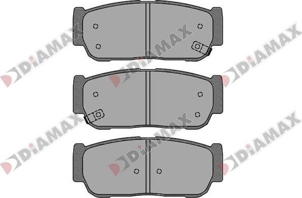 Diamax N09839 - Kit de plaquettes de frein, frein à disque cwaw.fr