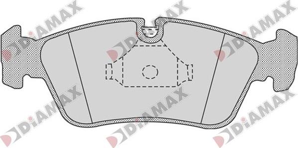 Diamax N09835 - Kit de plaquettes de frein, frein à disque cwaw.fr