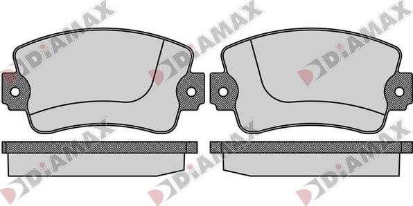 Diamax N09825 - Kit de plaquettes de frein, frein à disque cwaw.fr