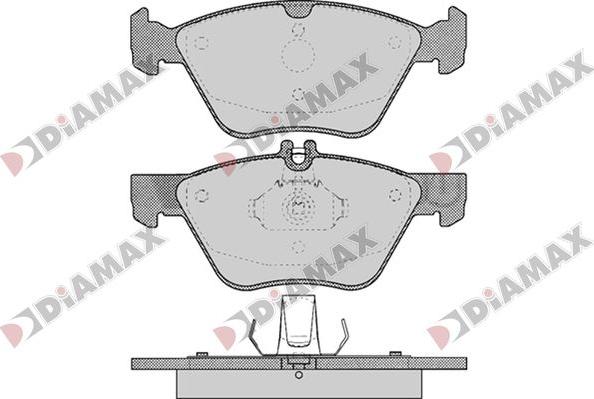 Diamax N09820 - Kit de plaquettes de frein, frein à disque cwaw.fr