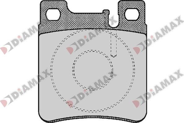 Diamax N09821 - Kit de plaquettes de frein, frein à disque cwaw.fr