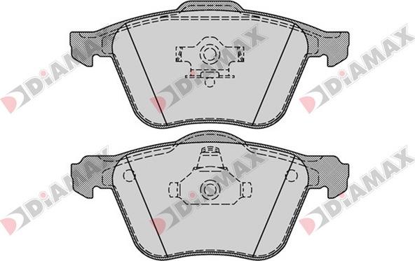 Diamax N09399 - Kit de plaquettes de frein, frein à disque cwaw.fr