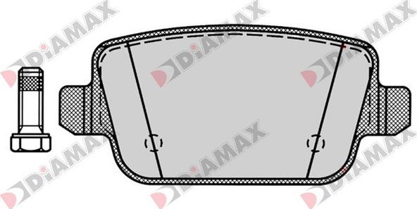 Diamax N09395 - Kit de plaquettes de frein, frein à disque cwaw.fr