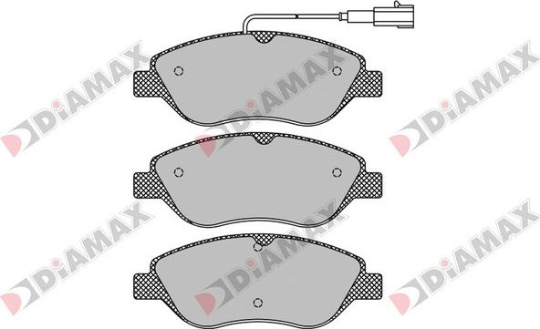 Diamax N09390 - Kit de plaquettes de frein, frein à disque cwaw.fr