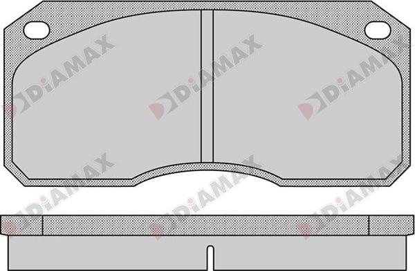 Diamax N09344 - Kit de plaquettes de frein, frein à disque cwaw.fr