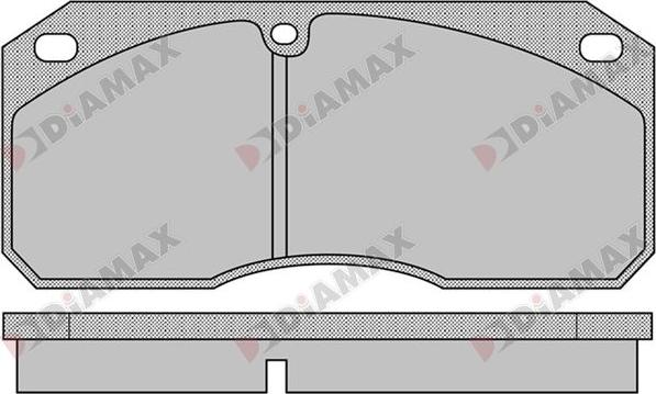 Diamax N09345 - Kit de plaquettes de frein, frein à disque cwaw.fr