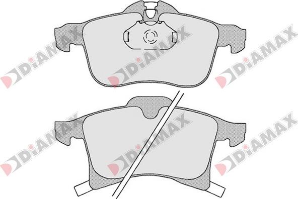 Diamax N09354 - Kit de plaquettes de frein, frein à disque cwaw.fr