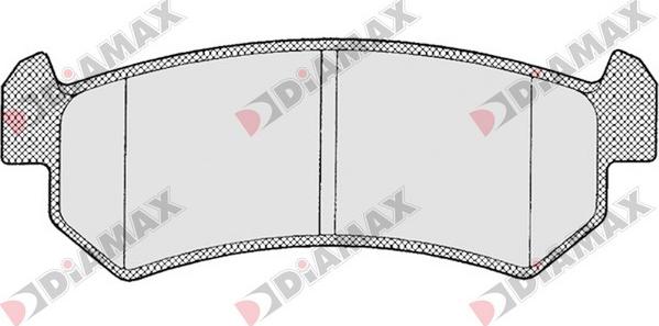 Diamax N09356 - Kit de plaquettes de frein, frein à disque cwaw.fr