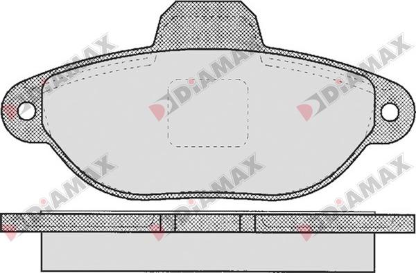 Diamax N09350 - Kit de plaquettes de frein, frein à disque cwaw.fr