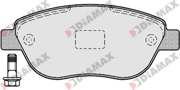 Diamax N09351 - Kit de plaquettes de frein, frein à disque cwaw.fr