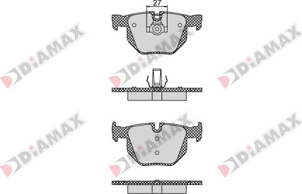 Diamax N09353 - Kit de plaquettes de frein, frein à disque cwaw.fr