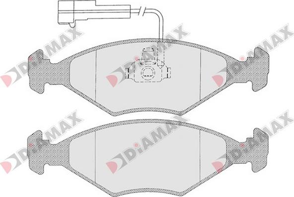 Diamax N09357 - Kit de plaquettes de frein, frein à disque cwaw.fr