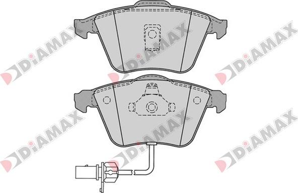 Diamax N09369 - Kit de plaquettes de frein, frein à disque cwaw.fr