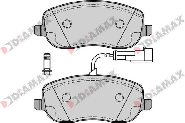 Diamax N09365 - Kit de plaquettes de frein, frein à disque cwaw.fr