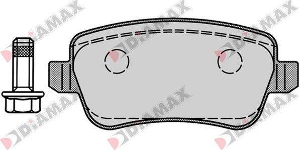 Diamax N09366 - Kit de plaquettes de frein, frein à disque cwaw.fr