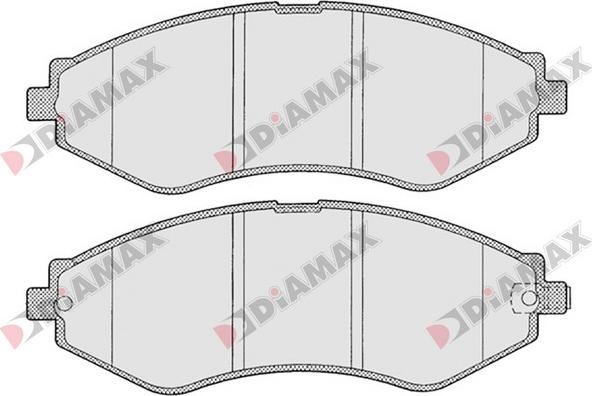 Diamax N09360 - Kit de plaquettes de frein, frein à disque cwaw.fr