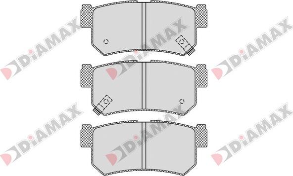 Diamax N09362 - Kit de plaquettes de frein, frein à disque cwaw.fr