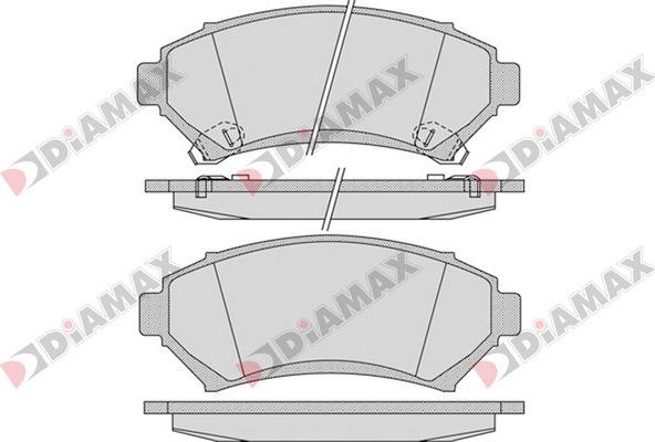 Diamax N09305 - Kit de plaquettes de frein, frein à disque cwaw.fr