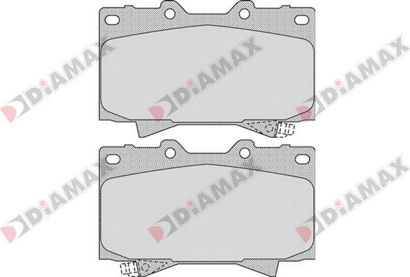 Diamax N09302 - Kit de plaquettes de frein, frein à disque cwaw.fr