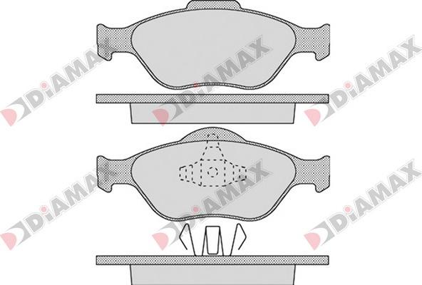 Diamax N09319 - Kit de plaquettes de frein, frein à disque cwaw.fr