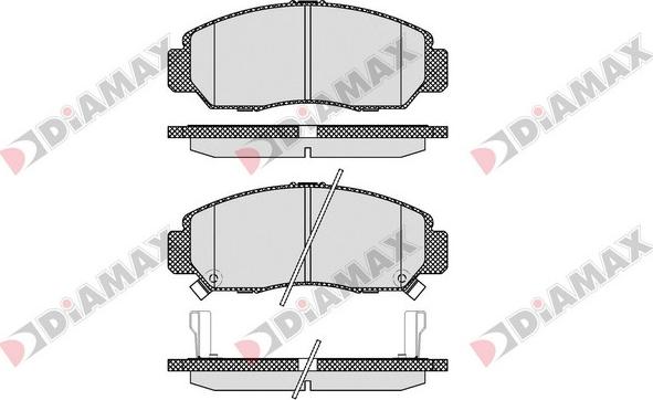 Diamax N09312 - Kit de plaquettes de frein, frein à disque cwaw.fr