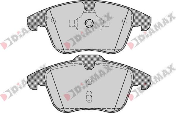 Diamax N09384 - Kit de plaquettes de frein, frein à disque cwaw.fr