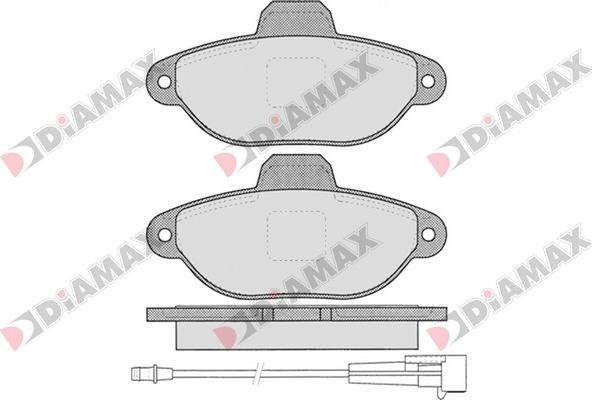 Diamax N09385 - Kit de plaquettes de frein, frein à disque cwaw.fr