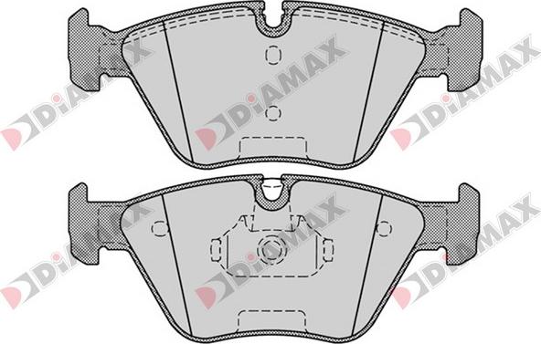 Diamax N09381 - Kit de plaquettes de frein, frein à disque cwaw.fr