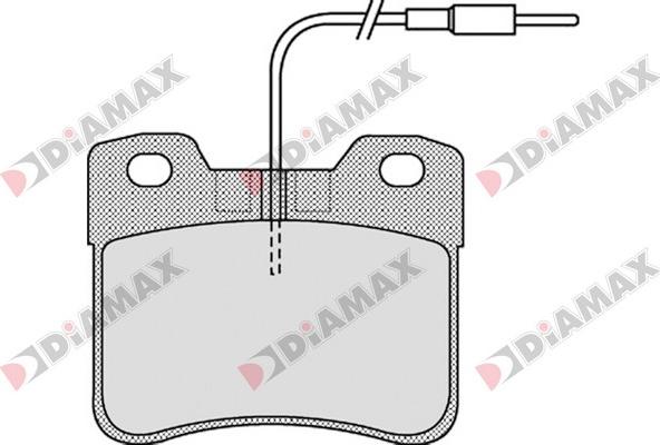 Diamax N09339 - Kit de plaquettes de frein, frein à disque cwaw.fr