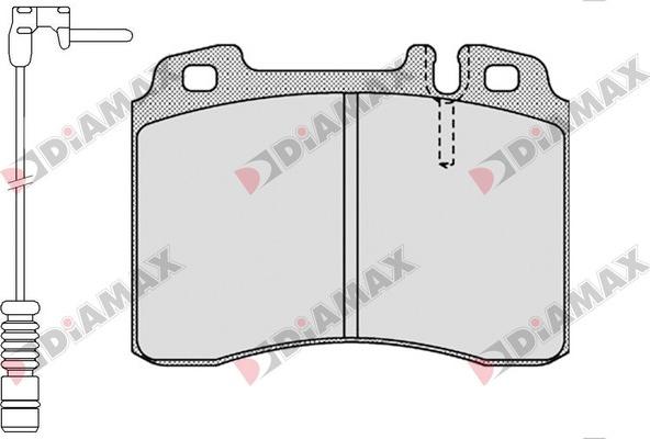 Diamax N09336A - Kit de plaquettes de frein, frein à disque cwaw.fr