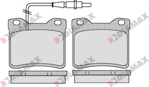 Diamax N09338 - Kit de plaquettes de frein, frein à disque cwaw.fr