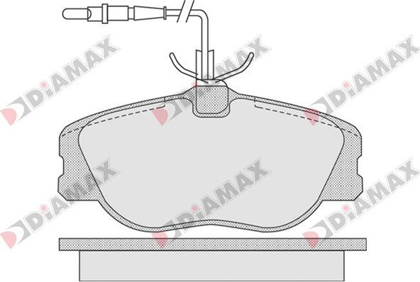 Diamax N09325 - Kit de plaquettes de frein, frein à disque cwaw.fr