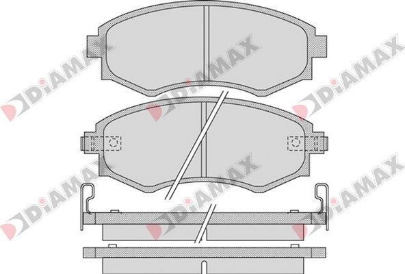 Diamax N09321 - Kit de plaquettes de frein, frein à disque cwaw.fr