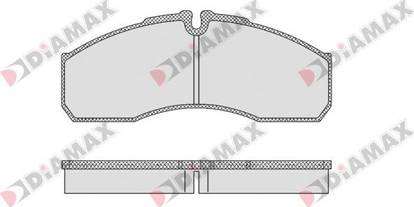 Diamax N09328 - Kit de plaquettes de frein, frein à disque cwaw.fr