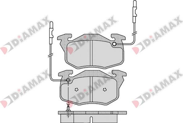 Diamax N09327 - Kit de plaquettes de frein, frein à disque cwaw.fr