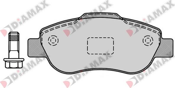 Diamax N09374 - Kit de plaquettes de frein, frein à disque cwaw.fr