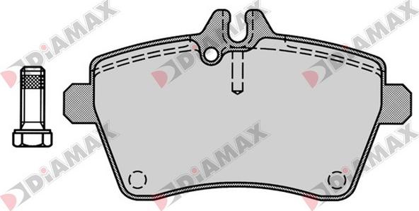 Diamax N09375 - Kit de plaquettes de frein, frein à disque cwaw.fr