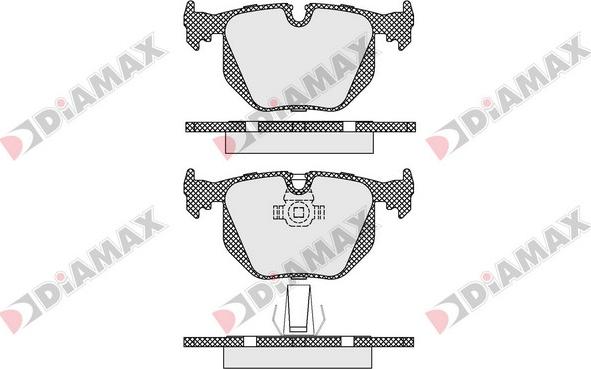 Diamax N09370 - Kit de plaquettes de frein, frein à disque cwaw.fr