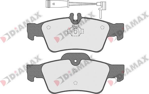 Diamax N09371A - Kit de plaquettes de frein, frein à disque cwaw.fr