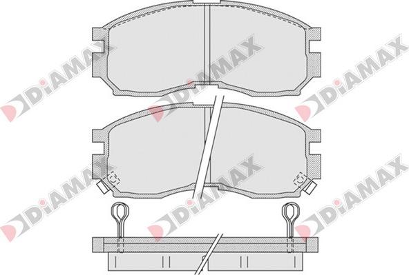 Diamax N09291 - Kit de plaquettes de frein, frein à disque cwaw.fr